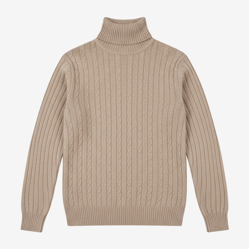 タートルネック ニットセーター